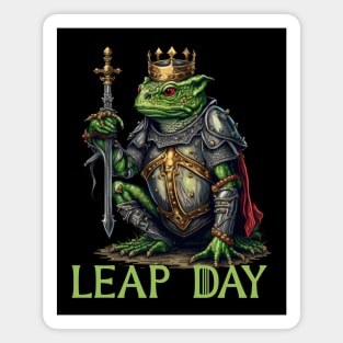 Leap Day Frog King Magnet